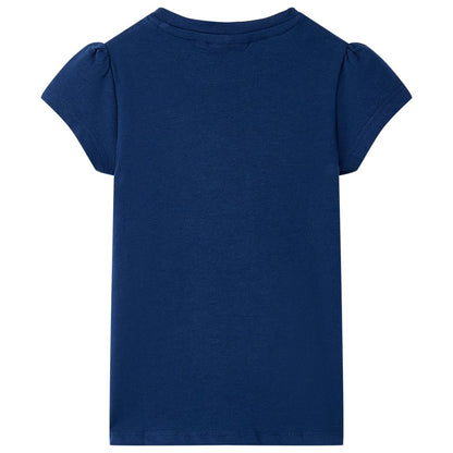 Kindershirt 116 marineblauw Marineblauw 116