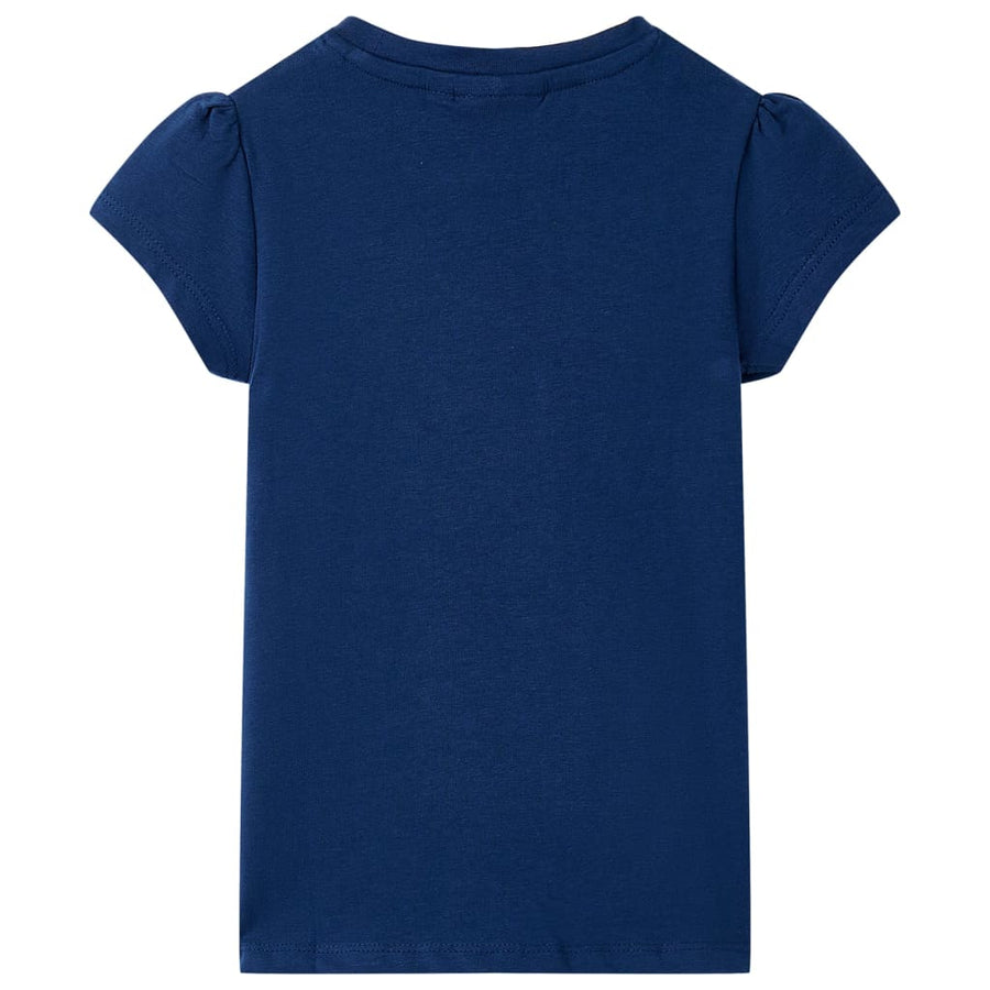 Kindershirt 116 marineblauw Marineblauw 116