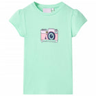 Kindershirt 116 felgroen katoen