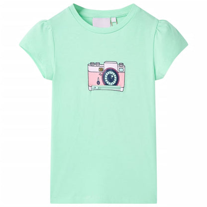 Kindershirt 116 felgroen Groen