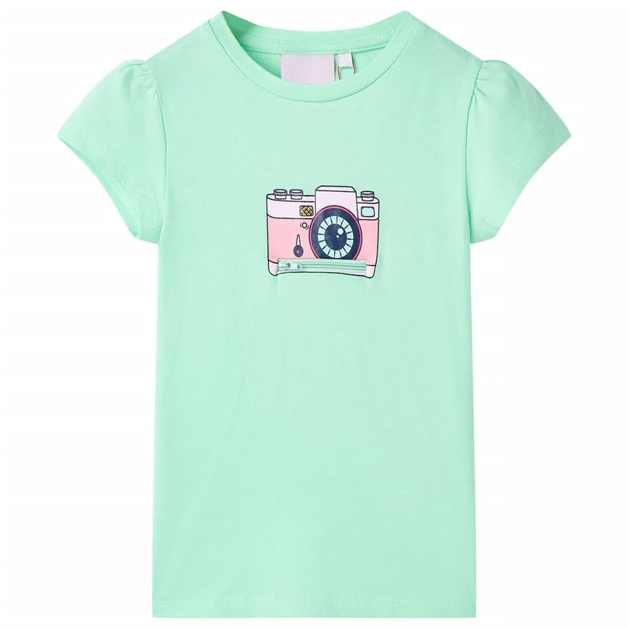 Kindershirt 116 felgroen Groen
