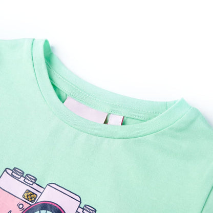 Kindershirt 116 felgroen Groen