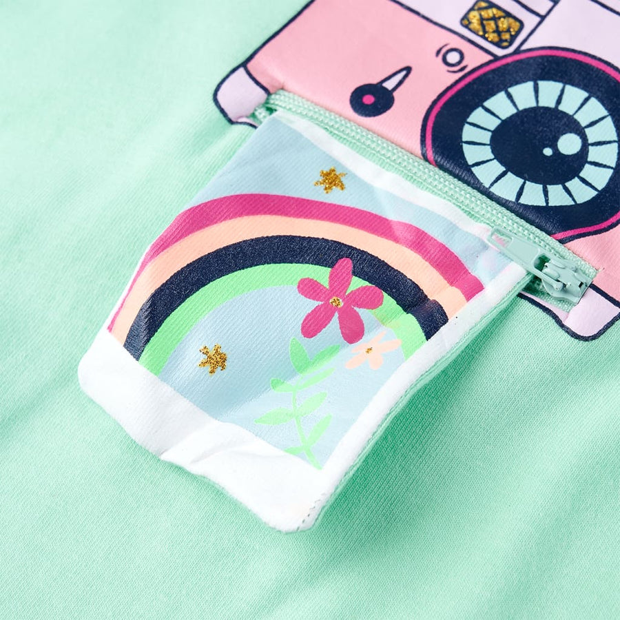 Kindershirt 116 felgroen Groen