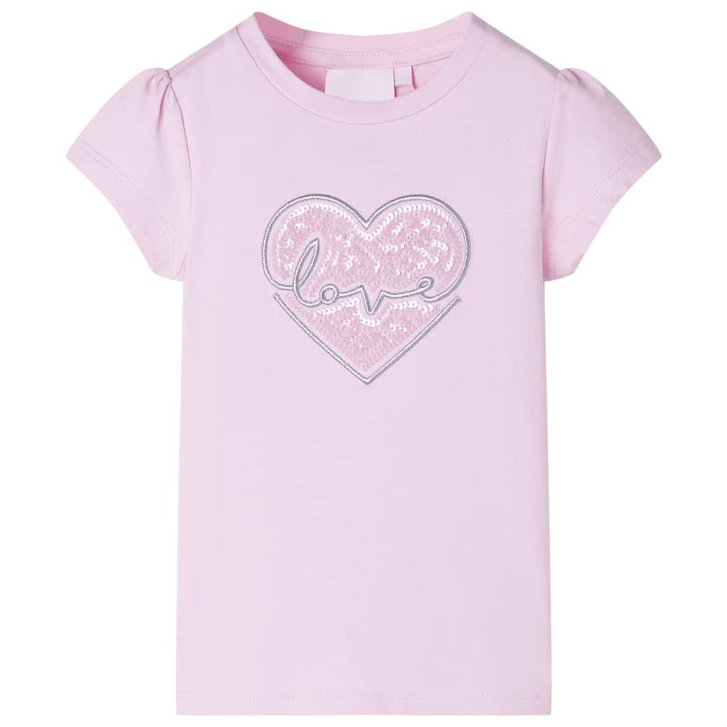 Kindershirt 104 lichtroze lichtroze 104