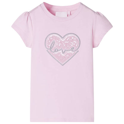 Kindershirt 104 lichtroze lichtroze 104