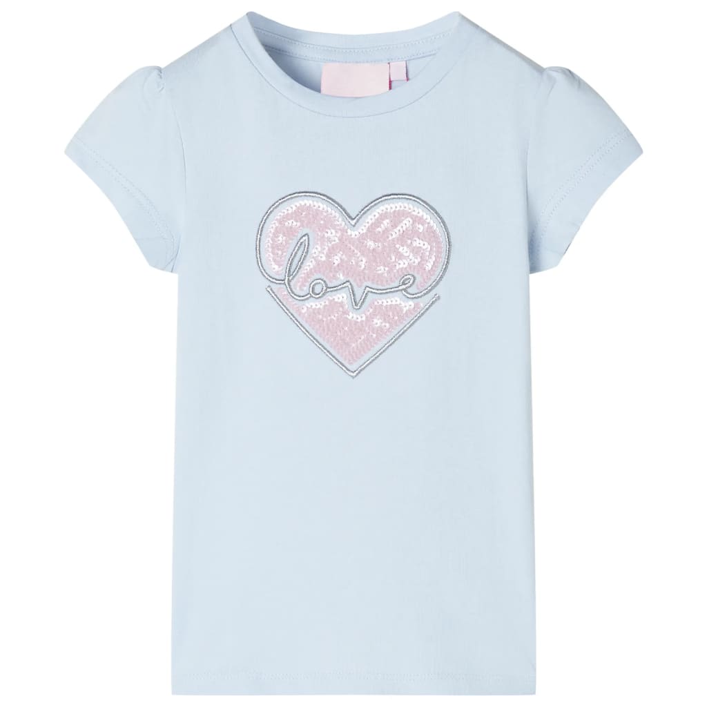 Kindershirt 128 lichtblauw lichtblauw 128