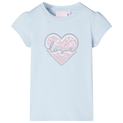 Kindershirt 128 lichtblauw lichtblauw 128