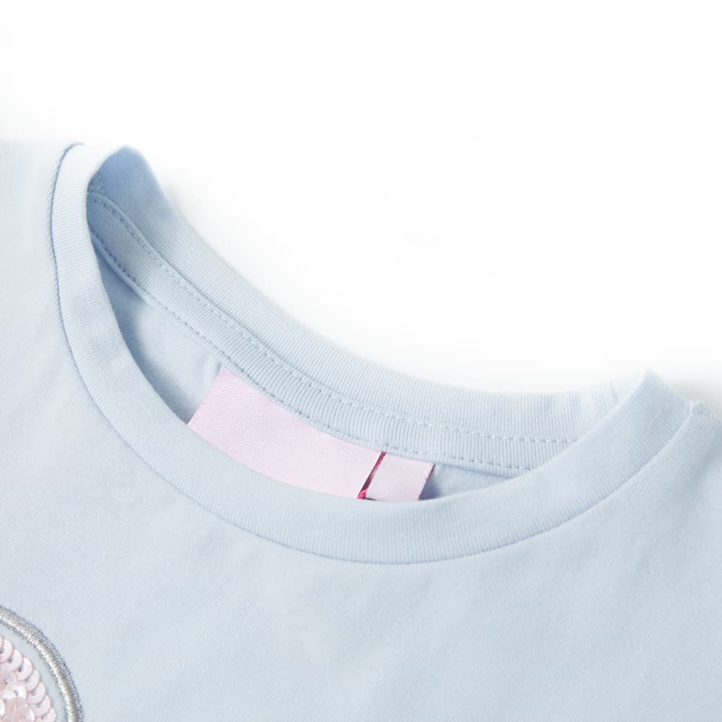 Kindershirt 128 lichtblauw lichtblauw 128