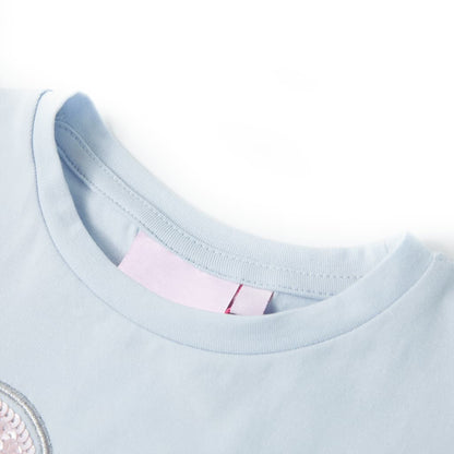 Kindershirt 128 lichtblauw lichtblauw 128