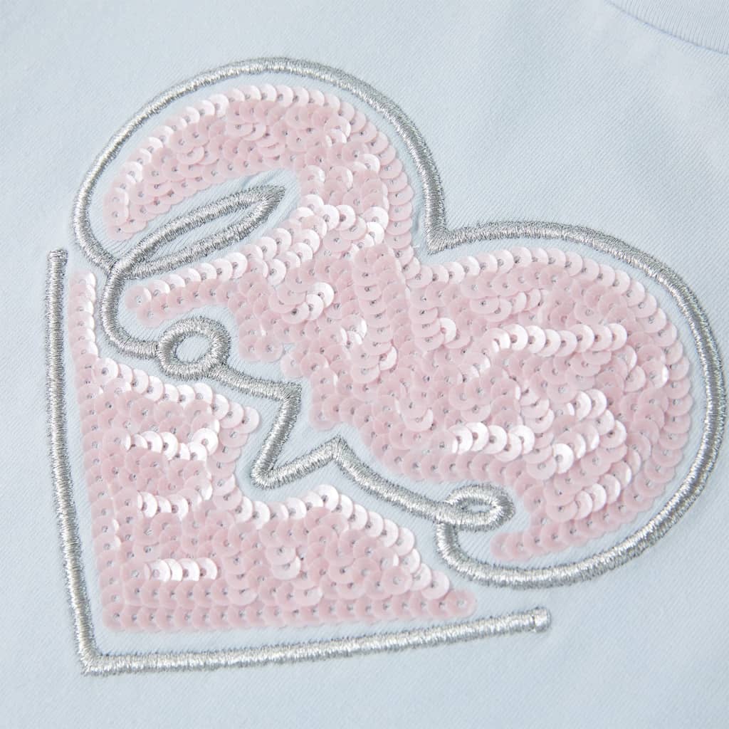 Kindershirt 128 lichtblauw lichtblauw 128