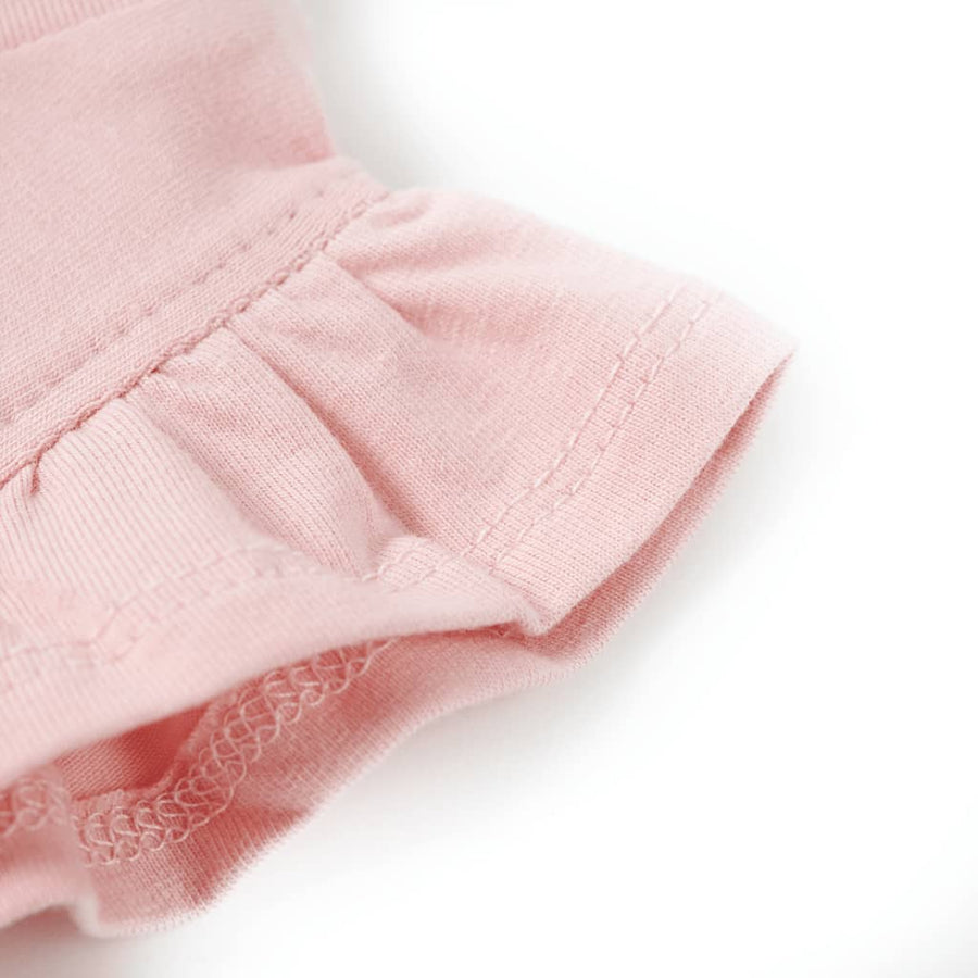 Kindershirt met ruches aan de mouwen 104 lichtroze lichtroze 104