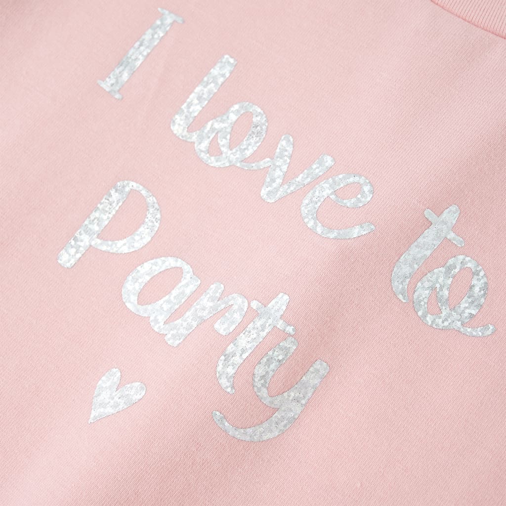 Kindershirt met ruches aan de mouwen 116 lichtroze lichtroze 116