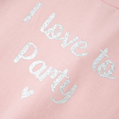 Kindershirt met ruches aan de mouwen 116 lichtroze lichtroze 116