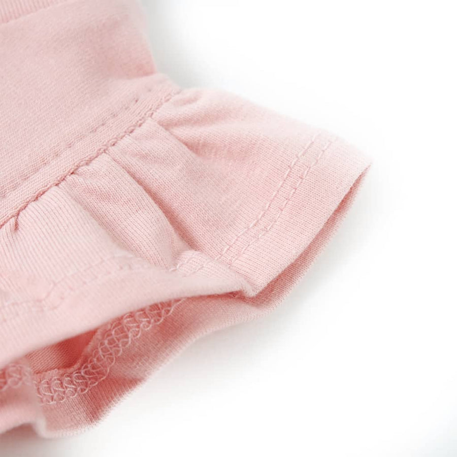 Kindershirt met ruches aan de mouwen 116 lichtroze lichtroze 116