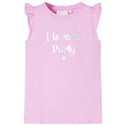 Kids' top with ruffles on the sleeves 104 lilac