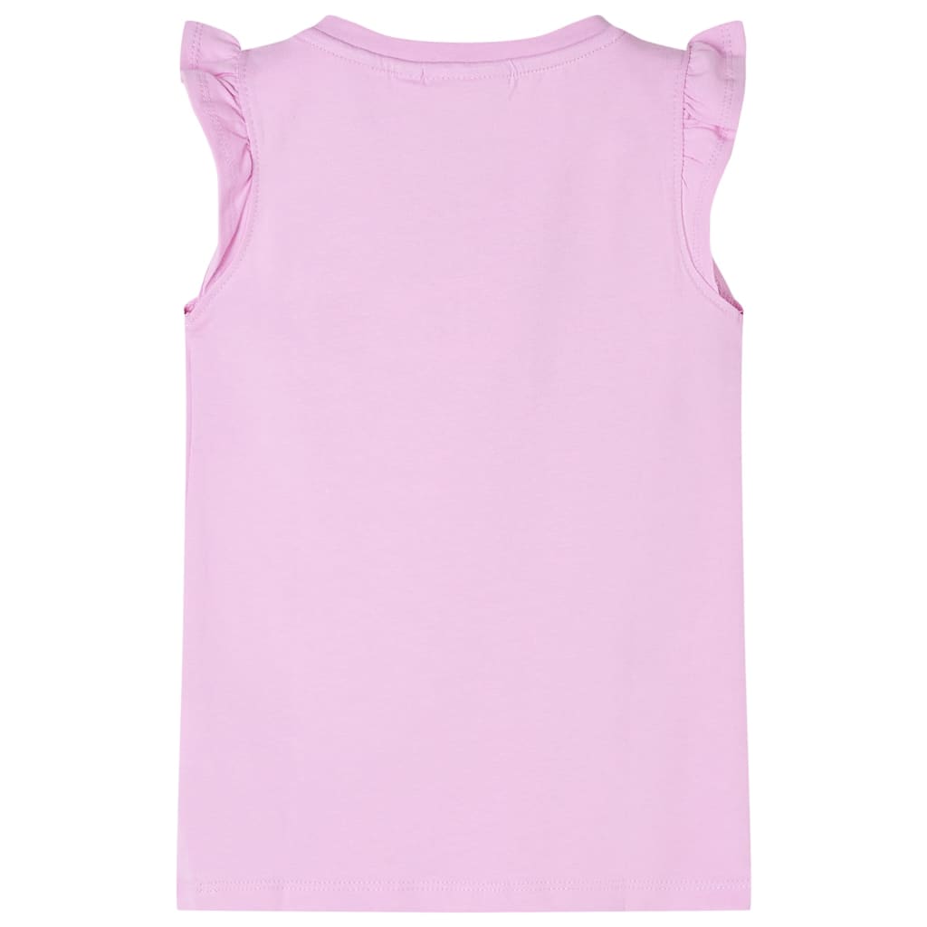 Kindershirt met ruches aan de mouwen 104 lila Lila