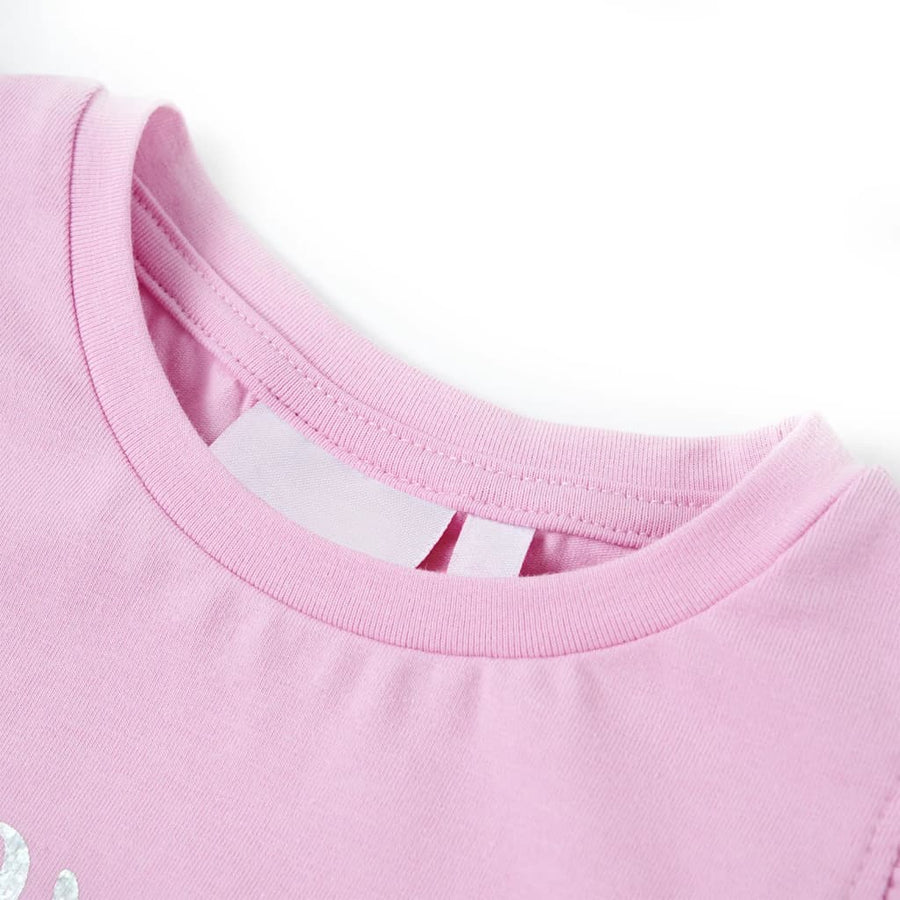 Kindershirt met ruches aan de mouwen 116 lila Lila