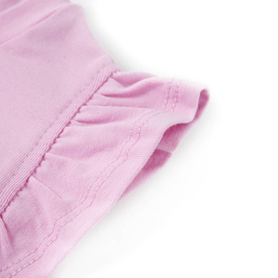 Kindershirt met ruches aan de mouwen 116 lila Lila