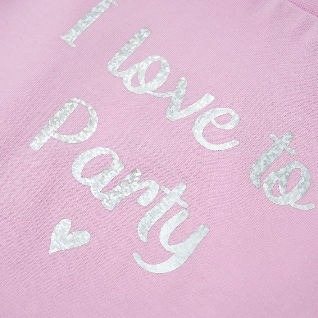 Kindershirt met ruches aan de mouwen 128 lila Lila