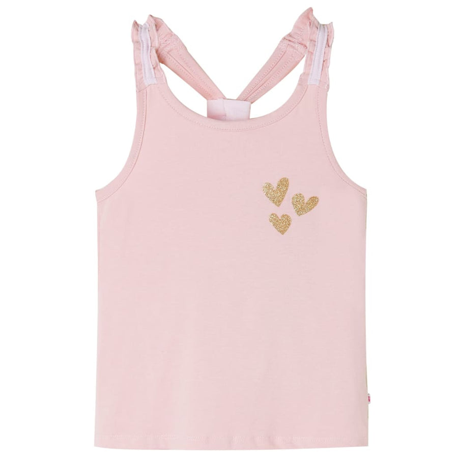 Kindertopje 128 lichtroze Roze
