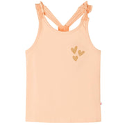 Children's top size 128 light orange
