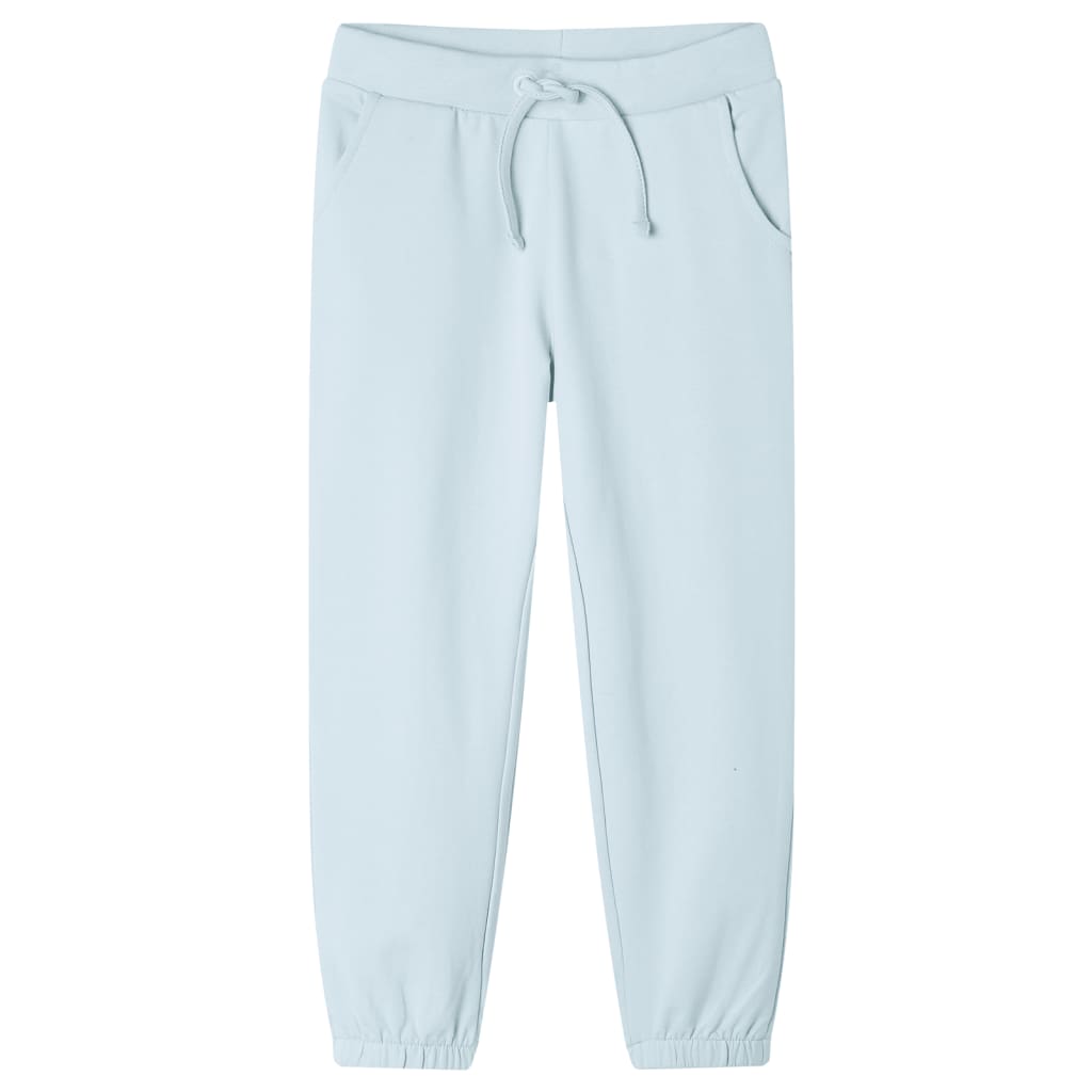 Kinderjoggingbroek 104 lichtblauw Blauw