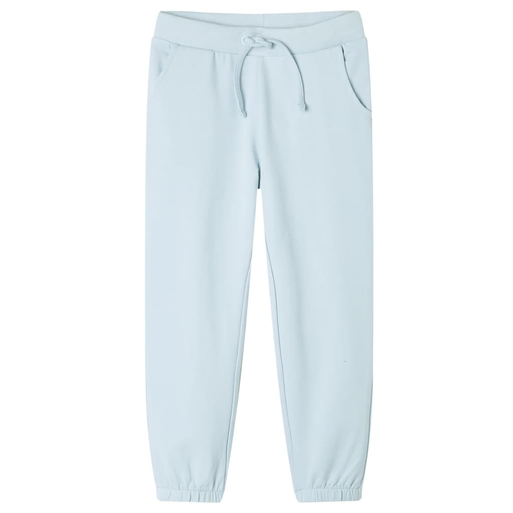 Kinderjoggingbroek 116 lichtblauw Blauw
