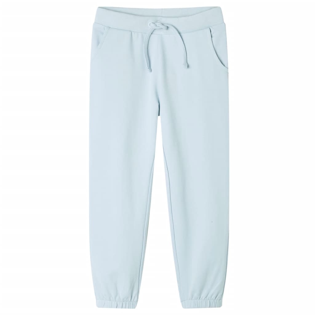 Kinderjoggingbroek 128 lichtblauw Blauw