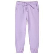 Kinderjoggingbroek 92 lila katoen