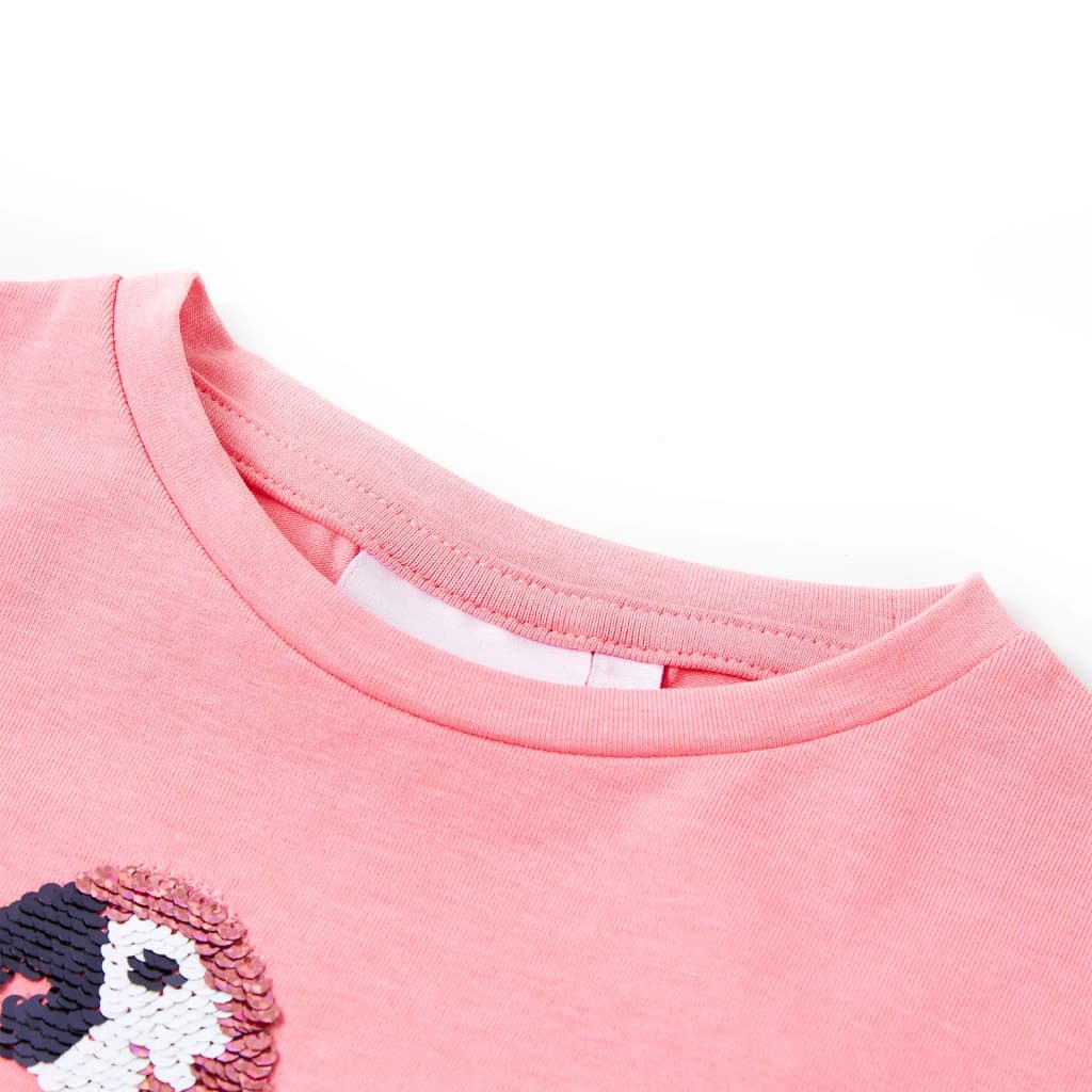 Kindershirt 104 fluorescerend roze Roze