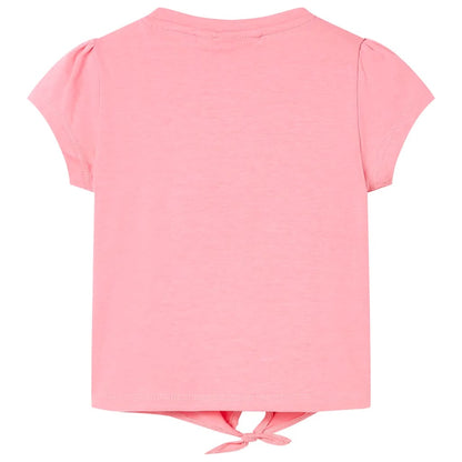 Kindershirt 116 fluorescerend roze Roze