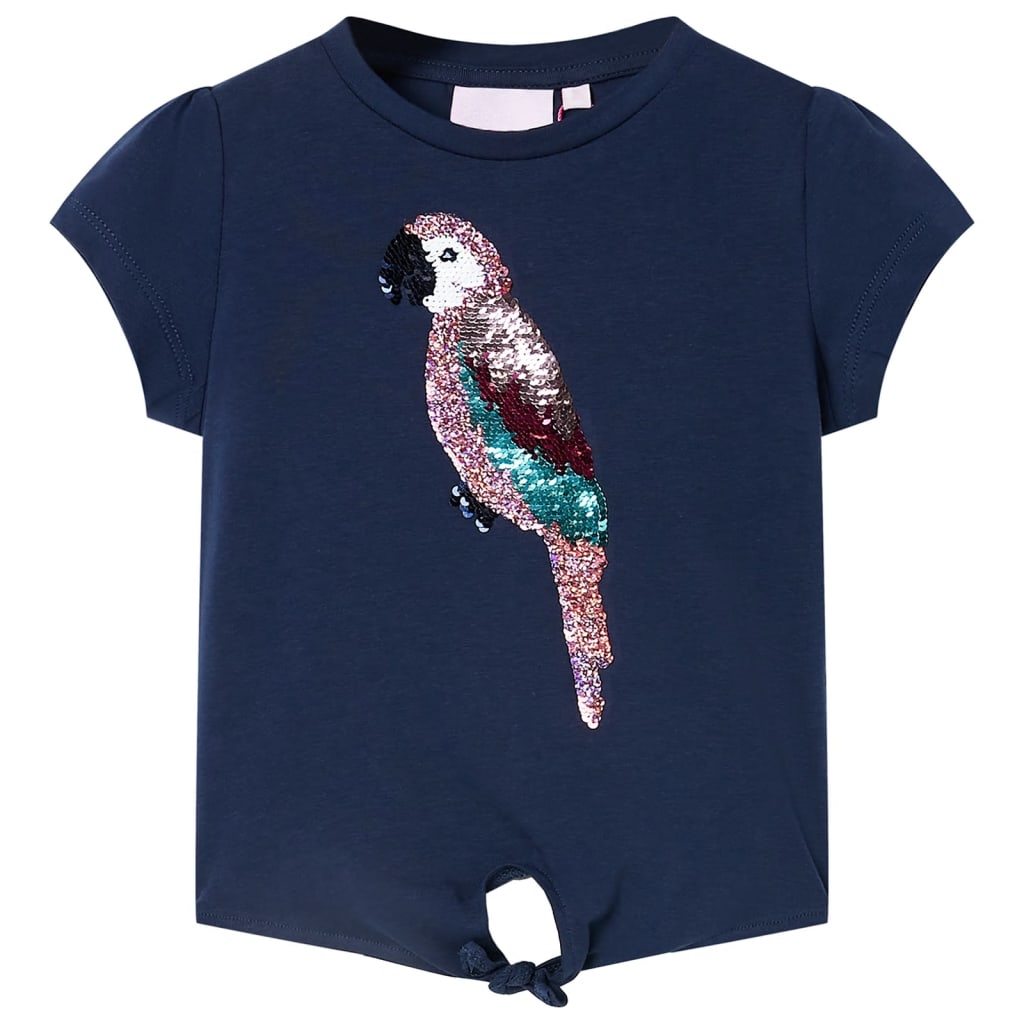 Kindershirt 128 marineblauw Marineblauw