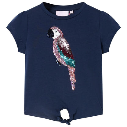 Kindershirt 128 marineblauw Marineblauw