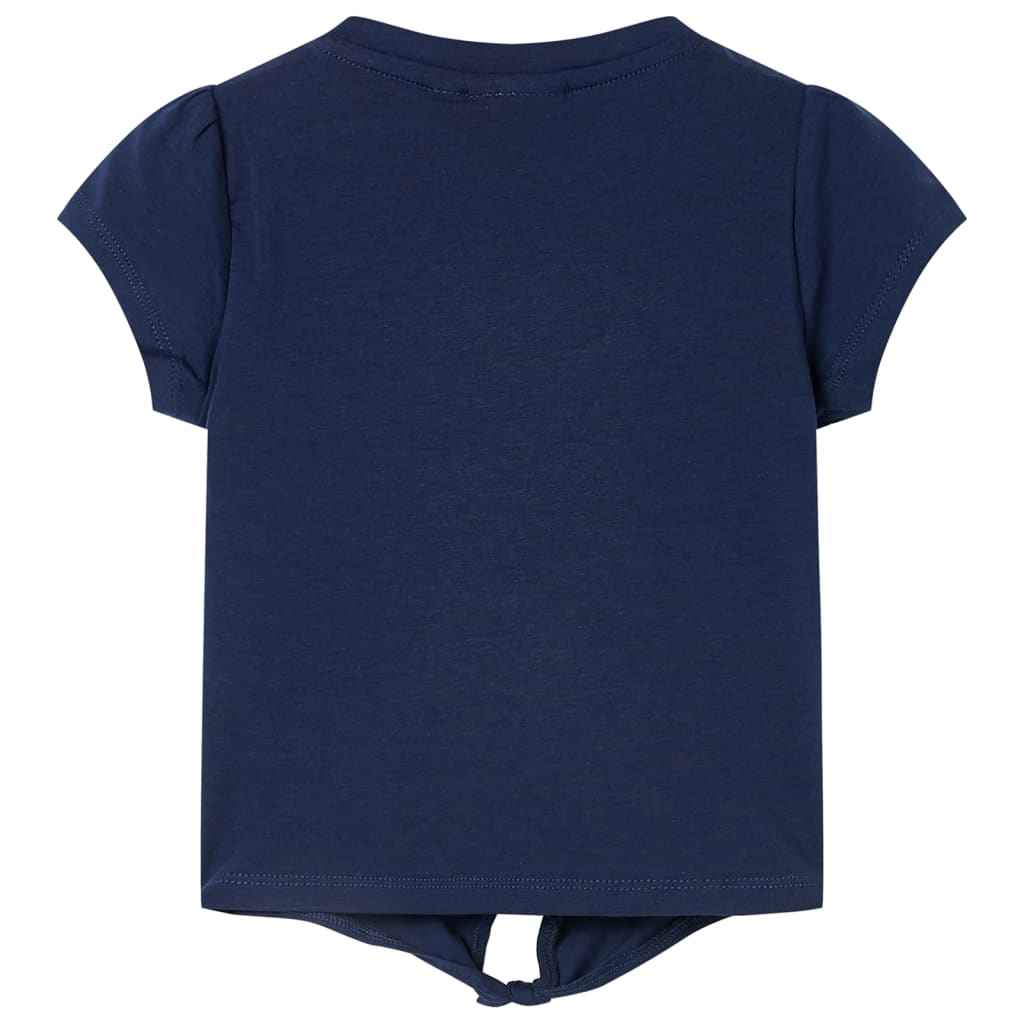 Kindershirt 128 marineblauw Marineblauw