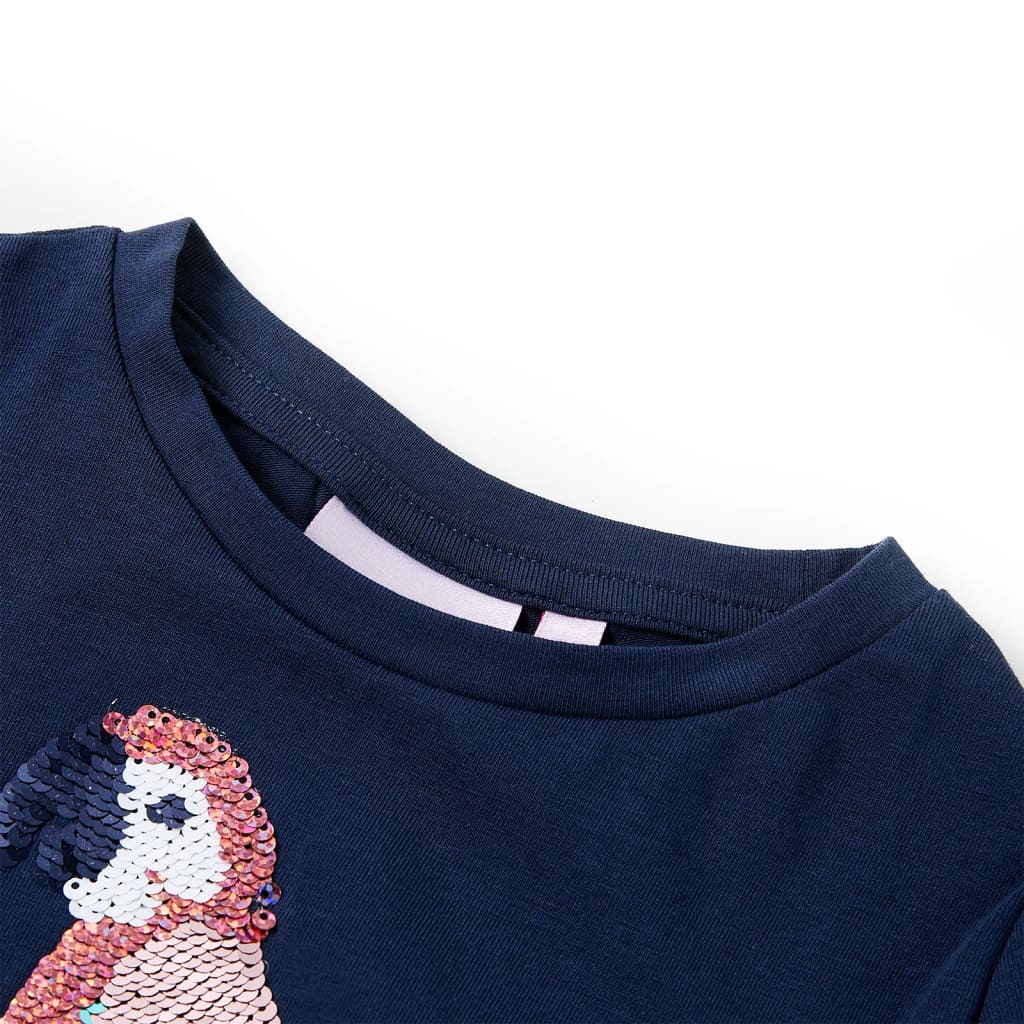Kindershirt 128 marineblauw Marineblauw