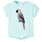 Kids' t-shirt 128 light sea blue