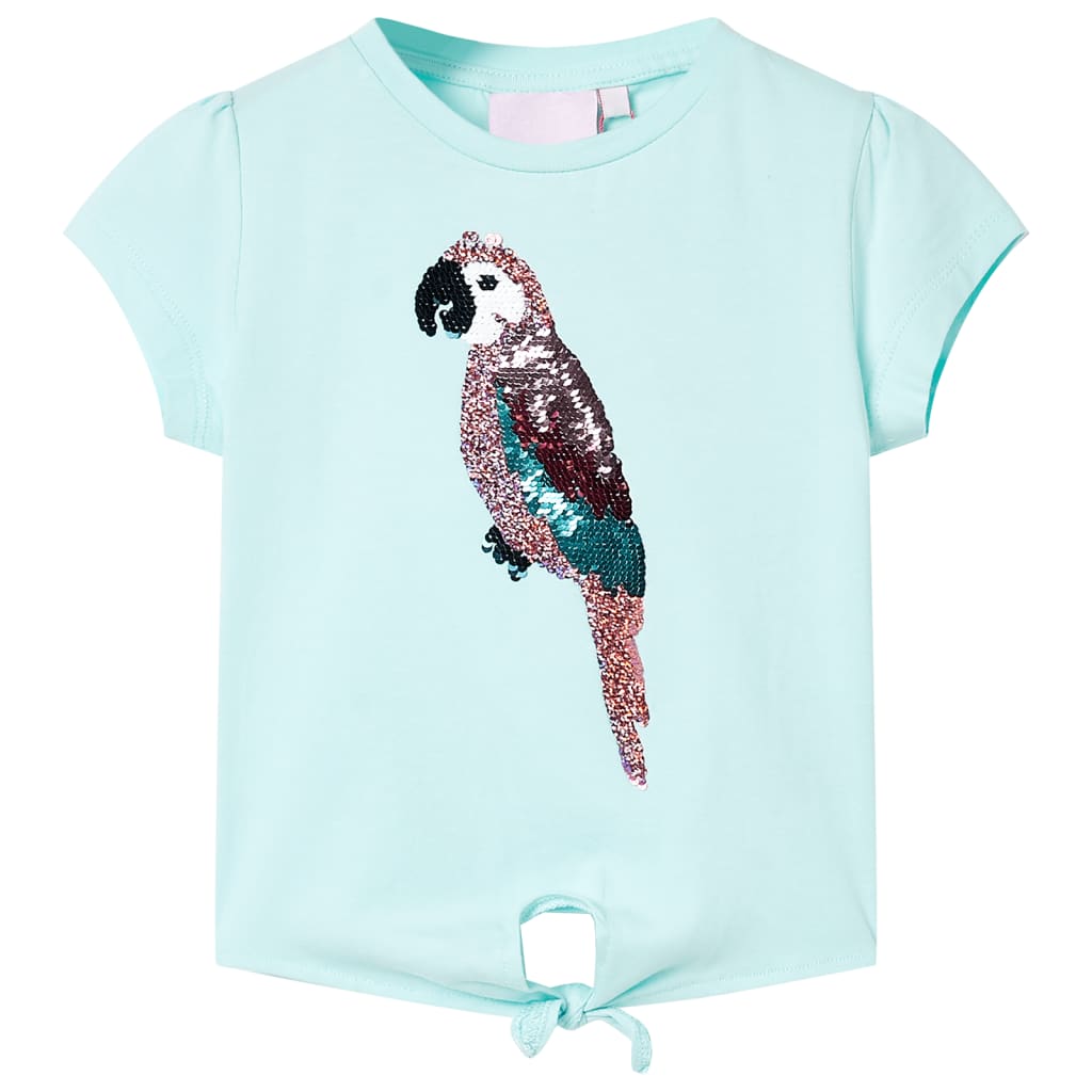 Kindershirt 128 lichtzeeblauw Aqua 128