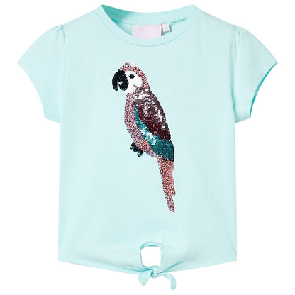 Kindershirt 128 lichtzeeblauw Aqua 128