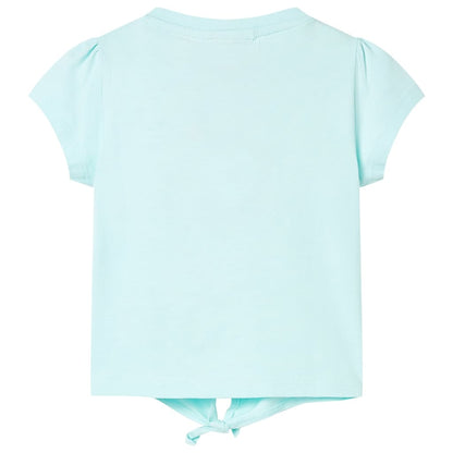 Kindershirt 128 lichtzeeblauw Aqua 128