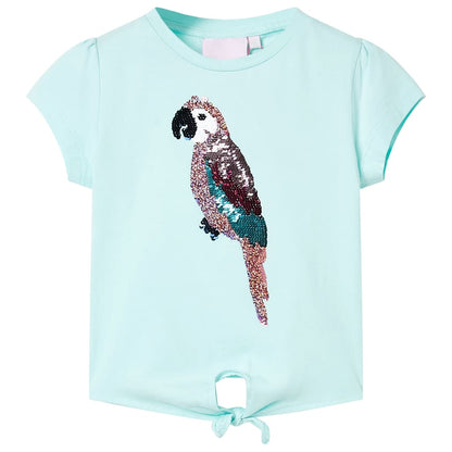 Kindershirt 140 lichtzeeblauw Aqua