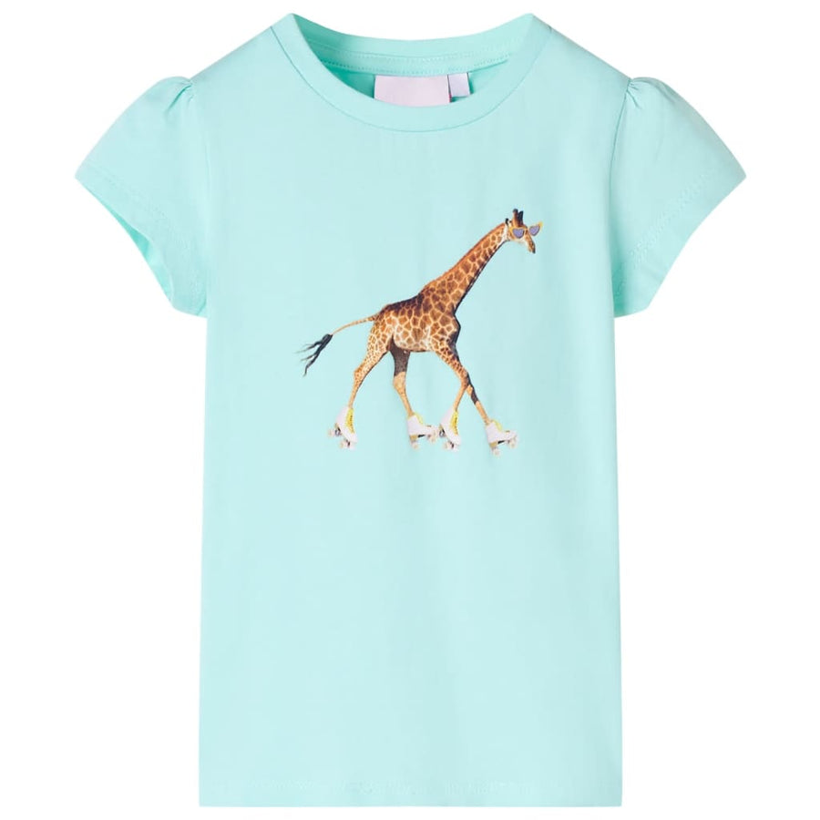 Kindershirt 128 lichtzeeblauw Aqua