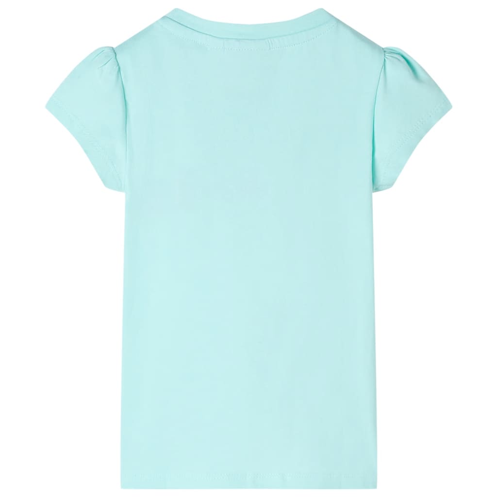 Kindershirt 128 lichtzeeblauw Aqua