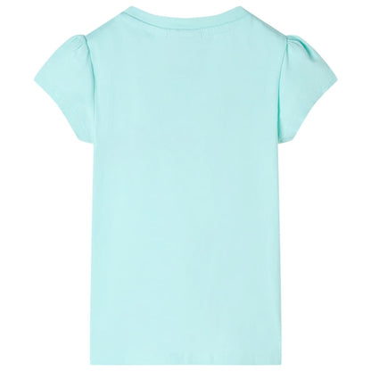 Kindershirt 128 lichtzeeblauw Aqua