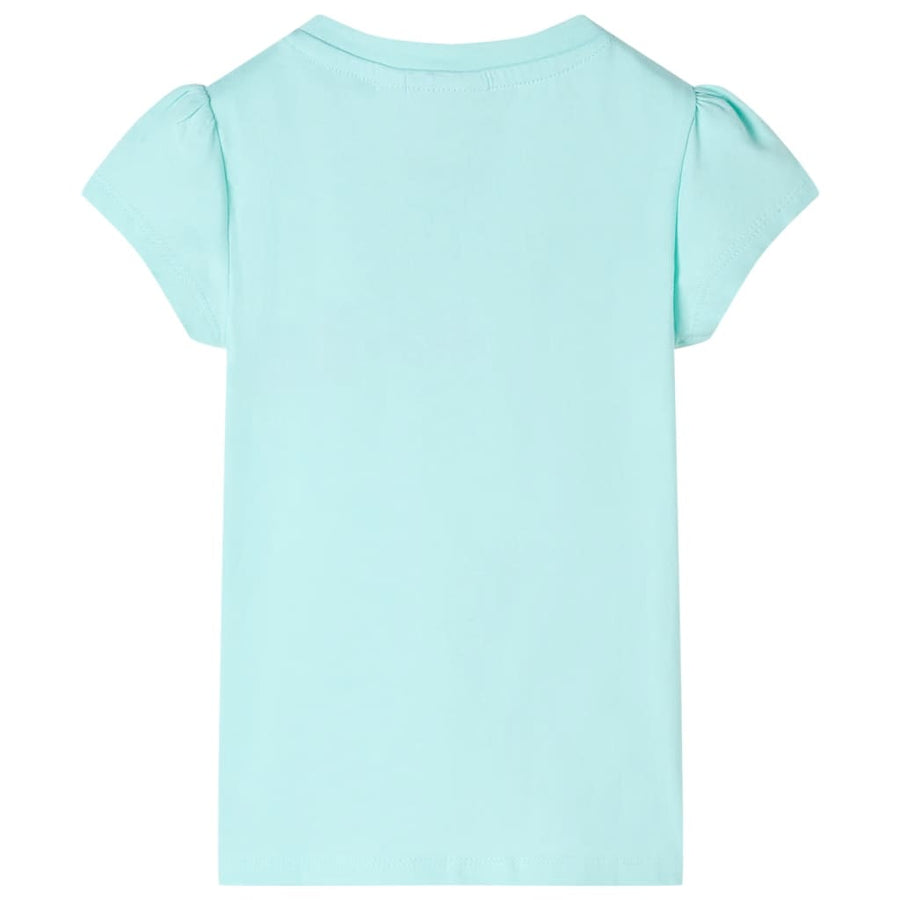 Kindershirt 128 lichtzeeblauw Aqua