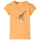 Kindershirt 116 feloranje katoen