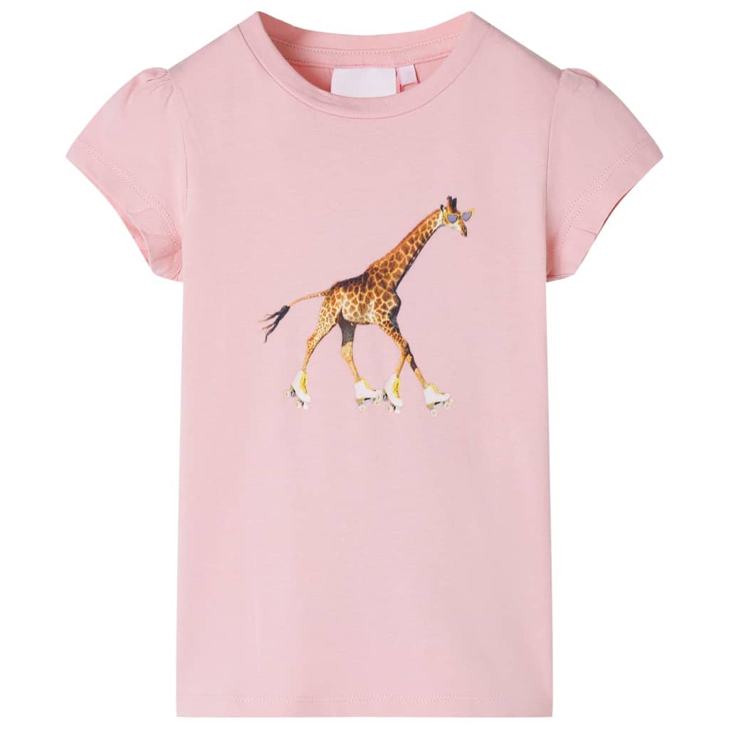 Kindershirt 116 lichtroze Roze 116