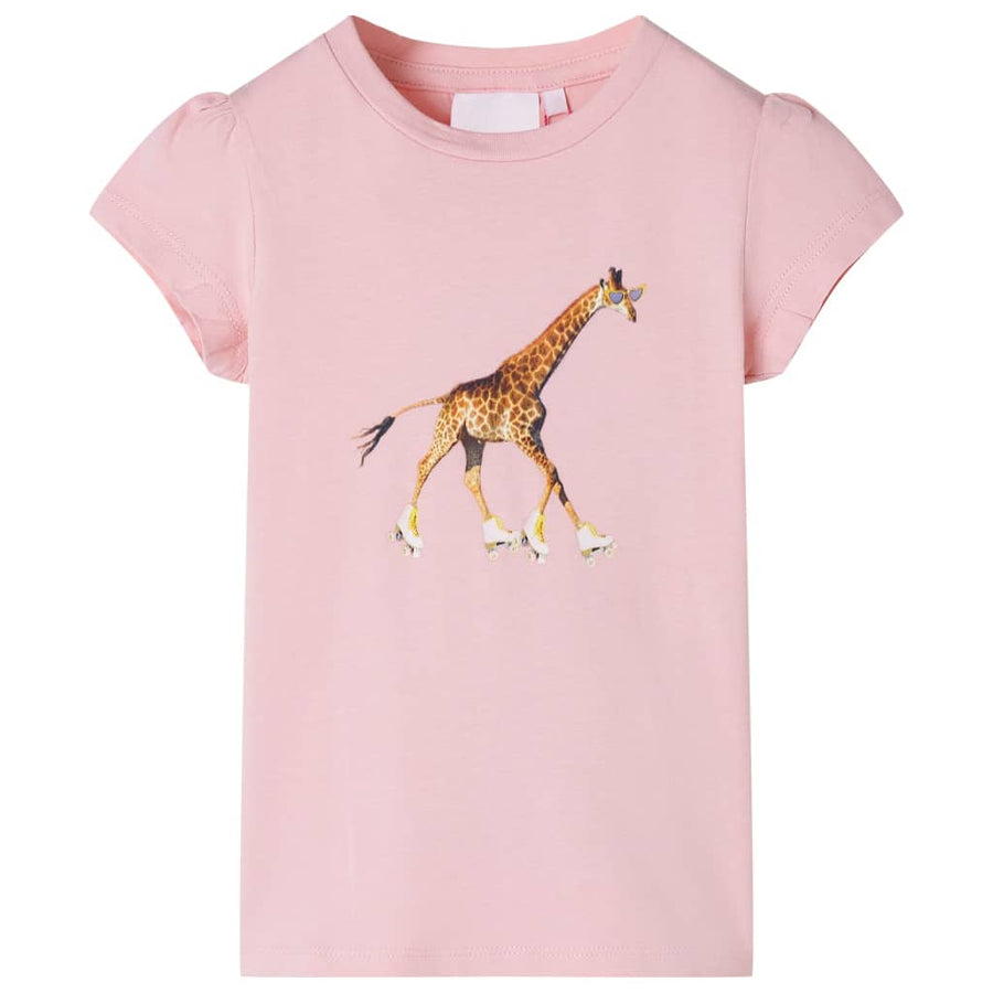 Kindershirt 116 lichtroze Roze 116