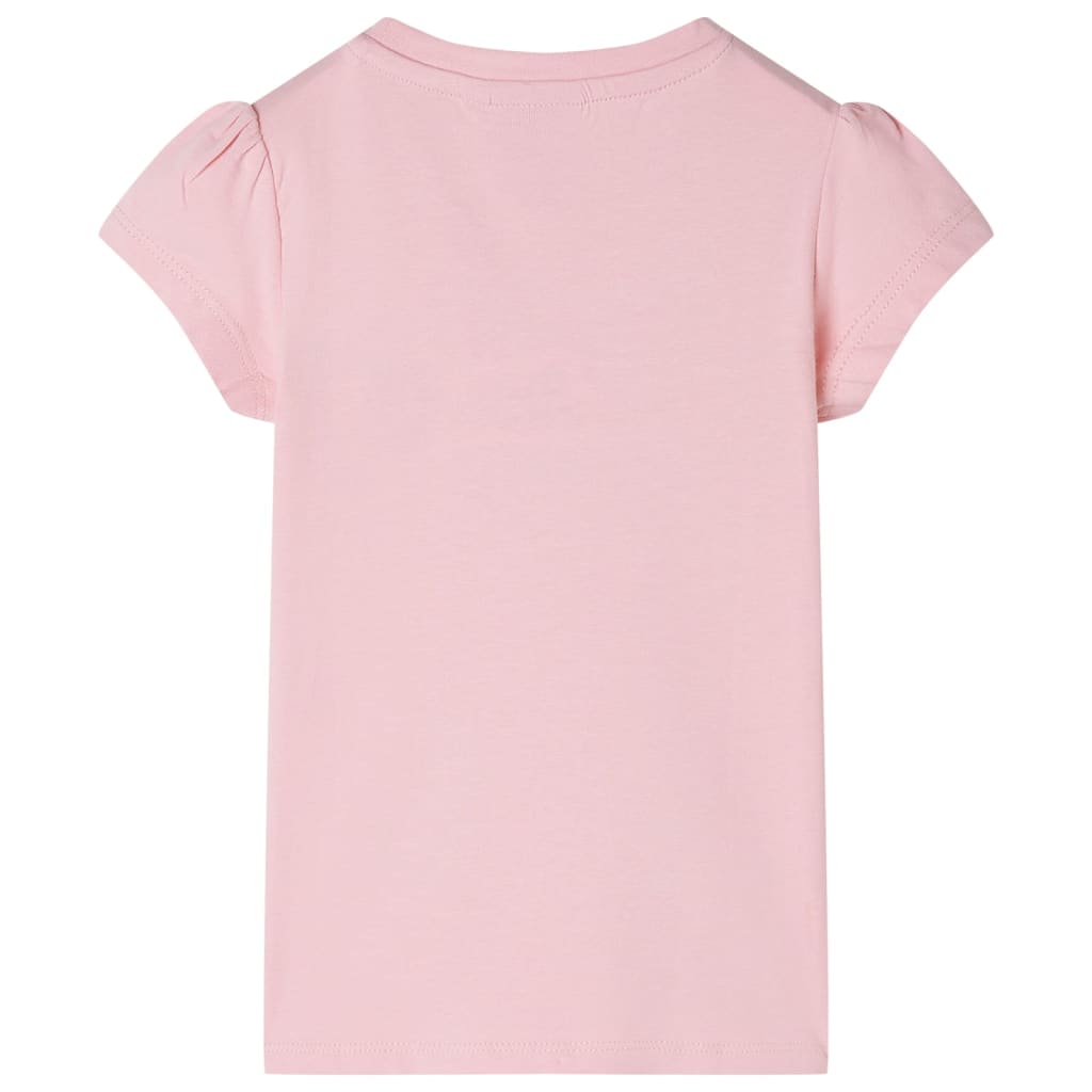 Kindershirt 116 lichtroze Roze 116