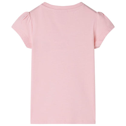 Kindershirt 116 lichtroze Roze 116