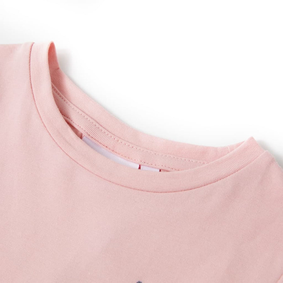 Kindershirt 116 lichtroze Roze 116
